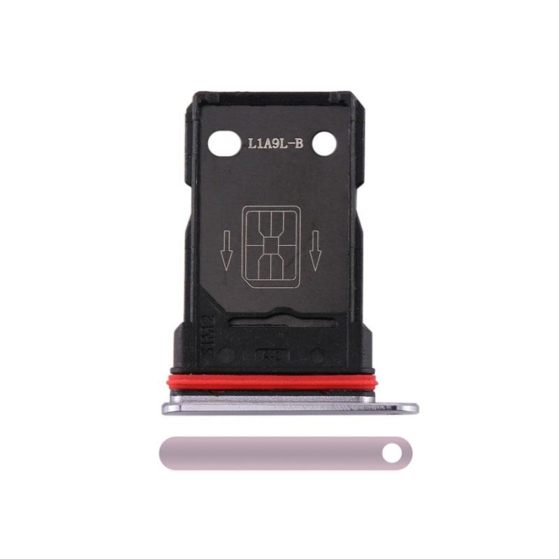 For OnePlus 7T Replacement Sim Card Tray (Frosted Silver)