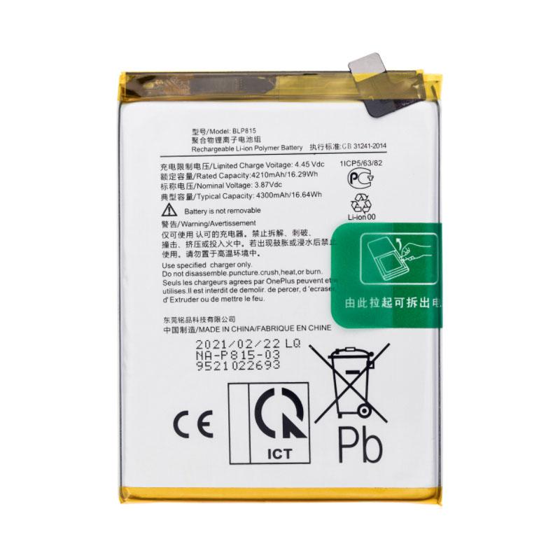 For OnePlus Nord N10 5G Replacement Battery 4300 mAh