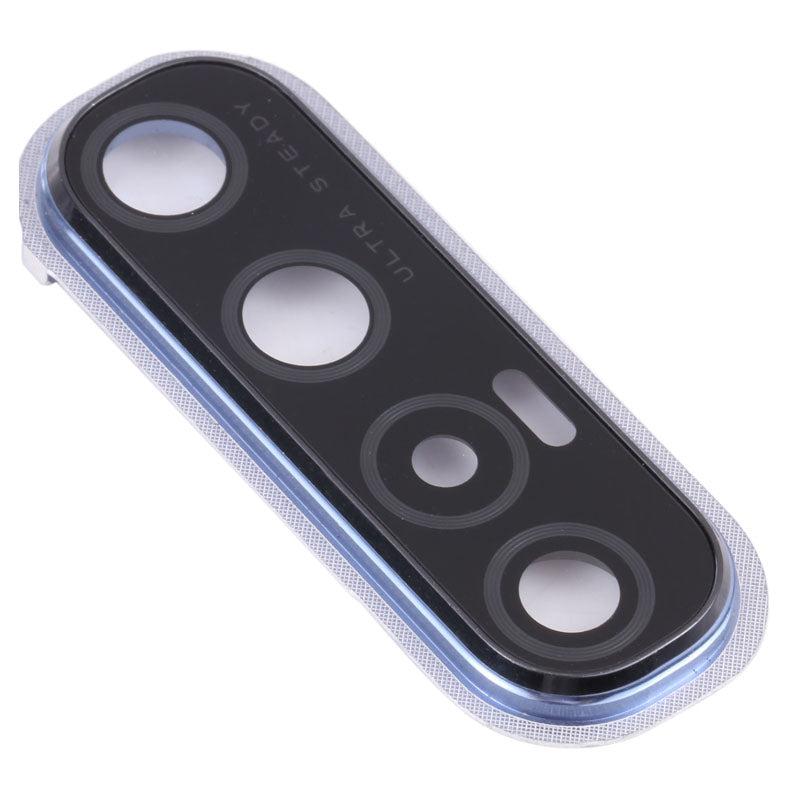 For Oppo Reno3 Pro Replacement Rear Camera Lens With Cover Bezel Ring (Blue)