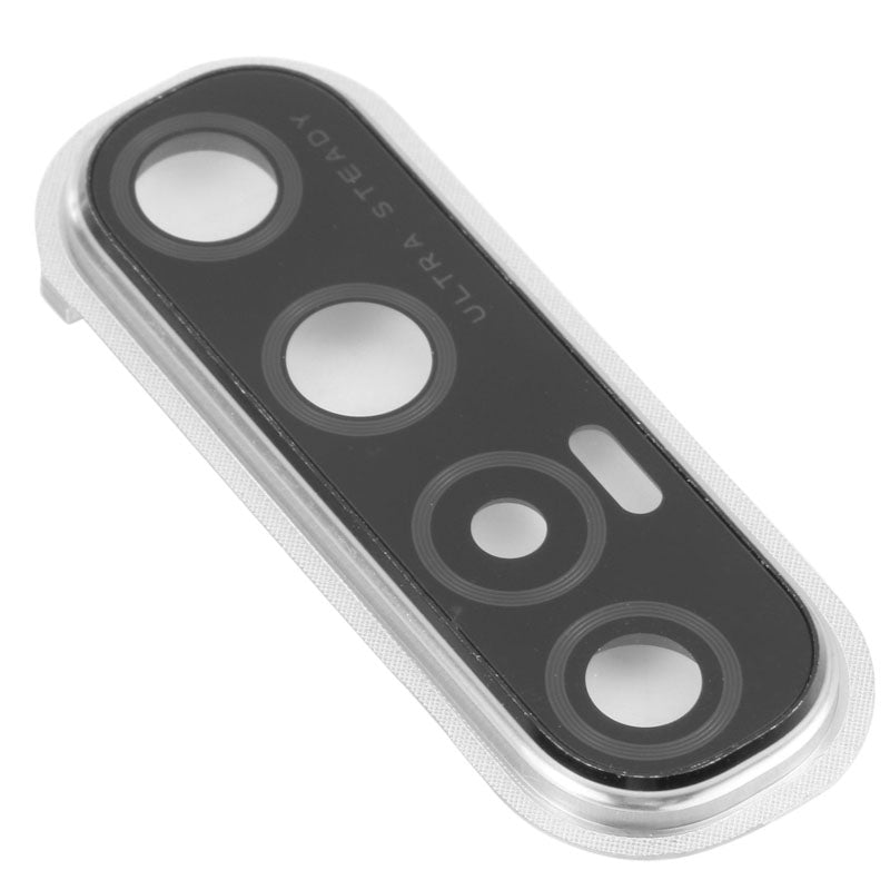 For Oppo Reno3 Pro Replacement Rear Camera Lens With Cover Bezel Ring (White)