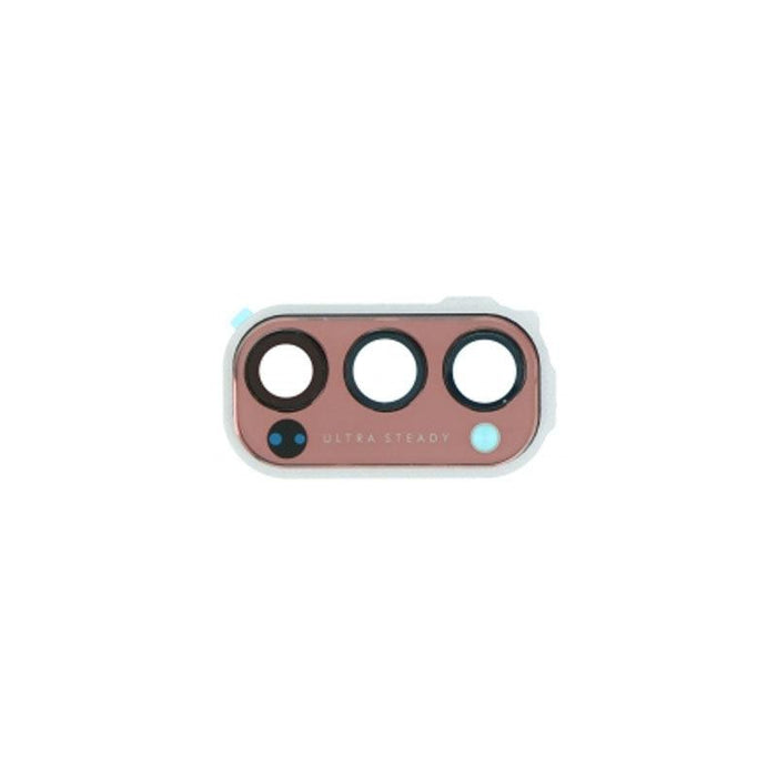 For Oppo Reno4 Pro 5G Replacement Rear Camera Lens With Cover Bezel Ring (Pink)