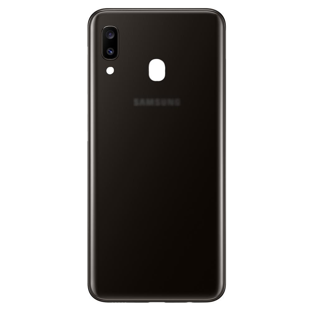 For Samsung Galaxy A20 A205 Replacement Rear Battery Cover with Adhesive (Black)