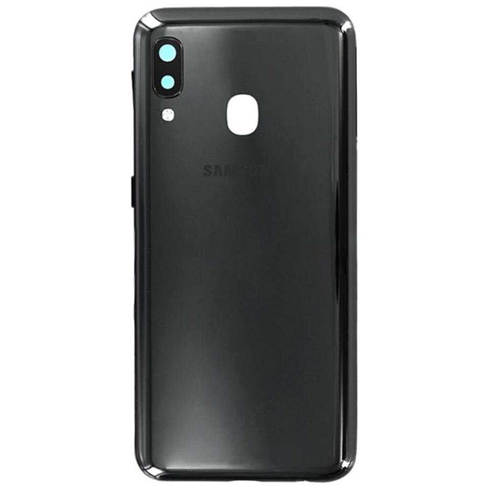 For Samsung Galaxy A20e A202 Replacement Rear Battery Cover with Adhesive (Black)