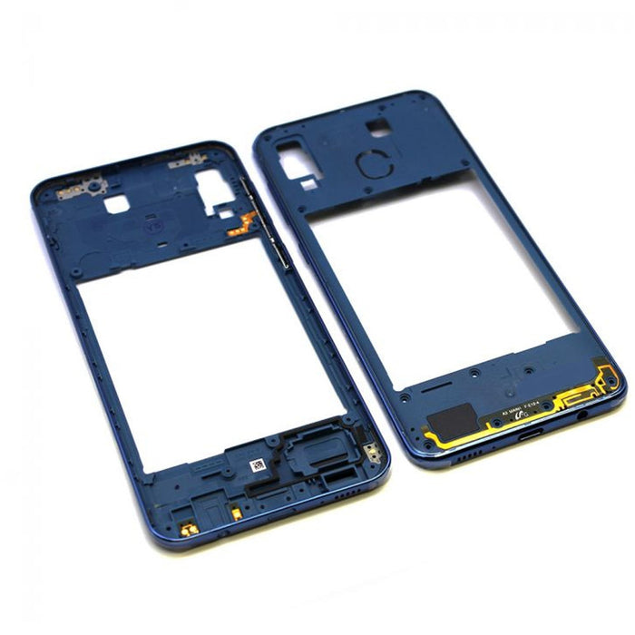 For Samsung Galaxy A30 / A305 Replacement Midframe With Buttons (Blue)