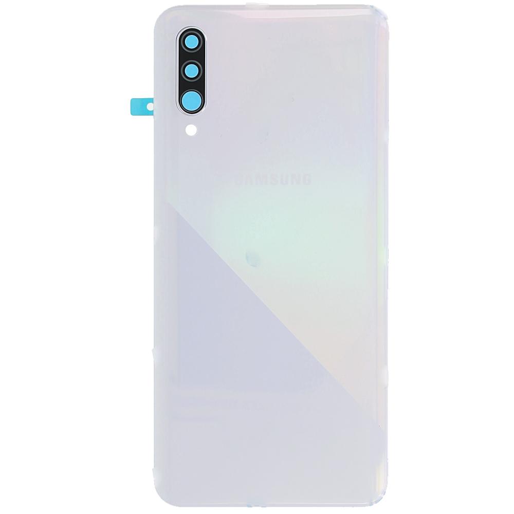 For Samsung Galaxy A30s A307 Replacement Rear Battery Cover with Adhesive (Prism Crush White)