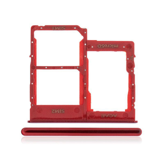 For Samsung Galaxy A40 A405 Replacement Dual Sim Card Tray (Red)