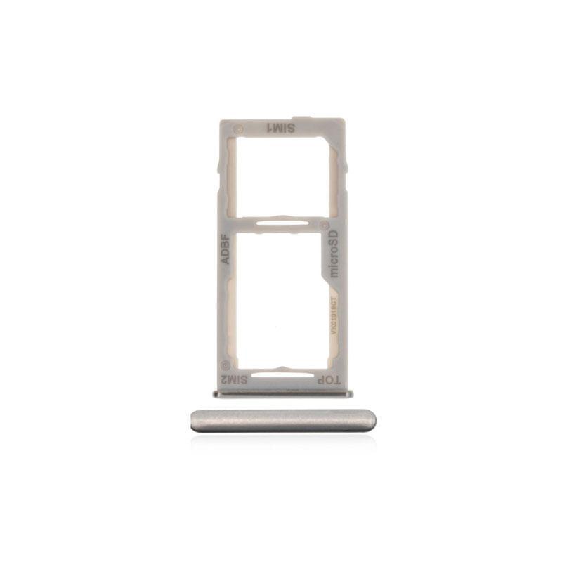 For Samsung Galaxy A42 A426B Replacement Dual Sim Card Tray (Prism Dot White)