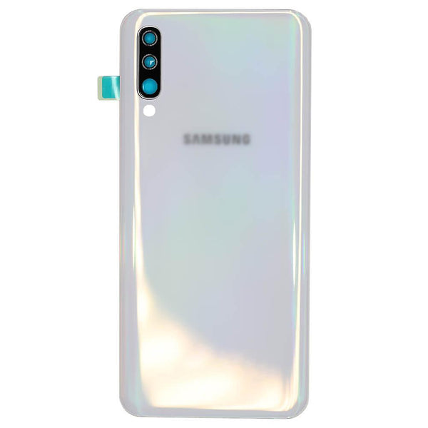For Samsung Galaxy A50 A505 Replacement Rear Battery Cover with Adhesive (White)