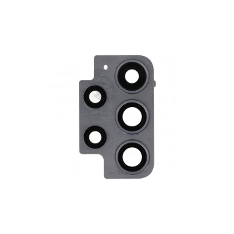 For Samsung Galaxy A52 A525F Replacement Rear Camera Lens With Cover Bezel Ring (Black)