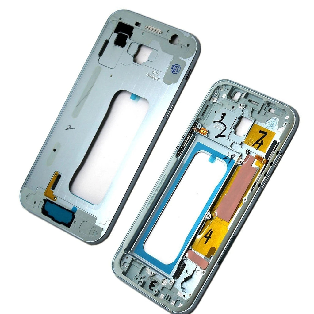 For Samsung Galaxy A520 / A5 2017 Replacement Midframe Chassis With Buttons (Blue)