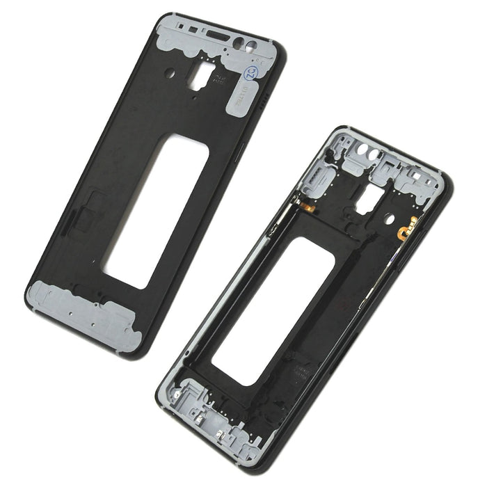 For Samsung Galaxy A530 / A8 2018 Replacement Midframe Chassis With Buttons (Black)