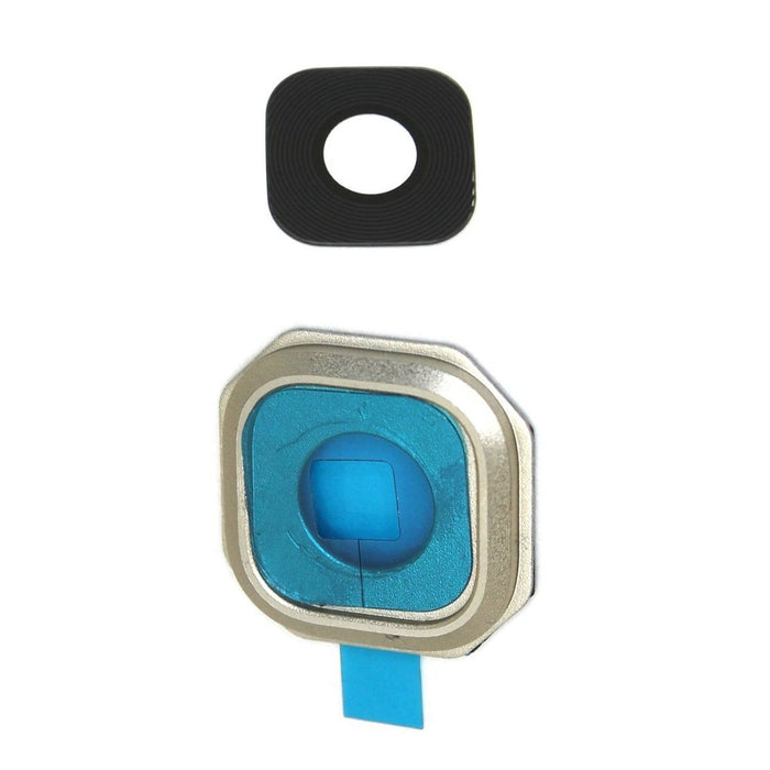 For Samsung Galaxy A7 2016 A710 Replacement Camera Lens And Bracket With Adhesive (Gold)