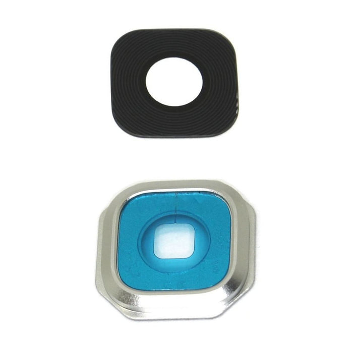 For Samsung Galaxy A7 2016 A710 Replacement Camera Lens And Bracket With Adhesive (Silver)
