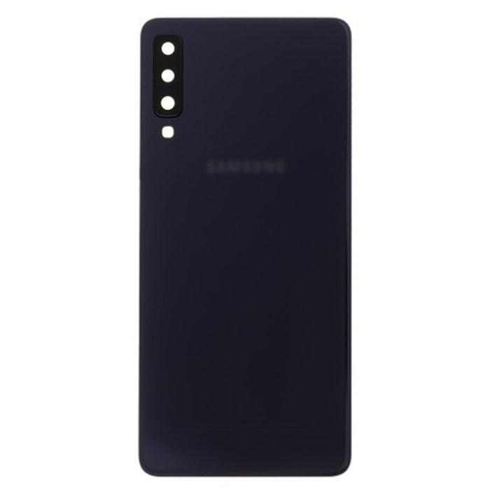 For Samsung Galaxy A7 (2018) A750F Replacement Rear Battery Cover with Adhesive (Black)