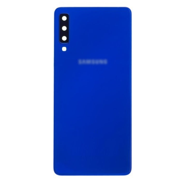 For Samsung Galaxy A7 (2018) A750F Replacement Rear Battery Cover with Adhesive (Blue)