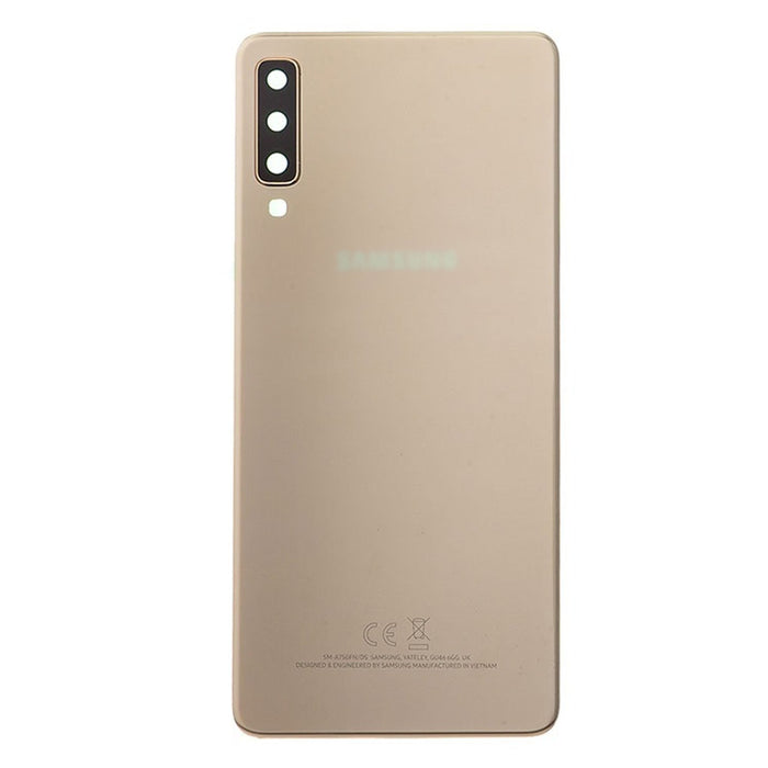 For Samsung Galaxy A7 (2018) A750F Replacement Rear Battery Cover with Adhesive (Gold)