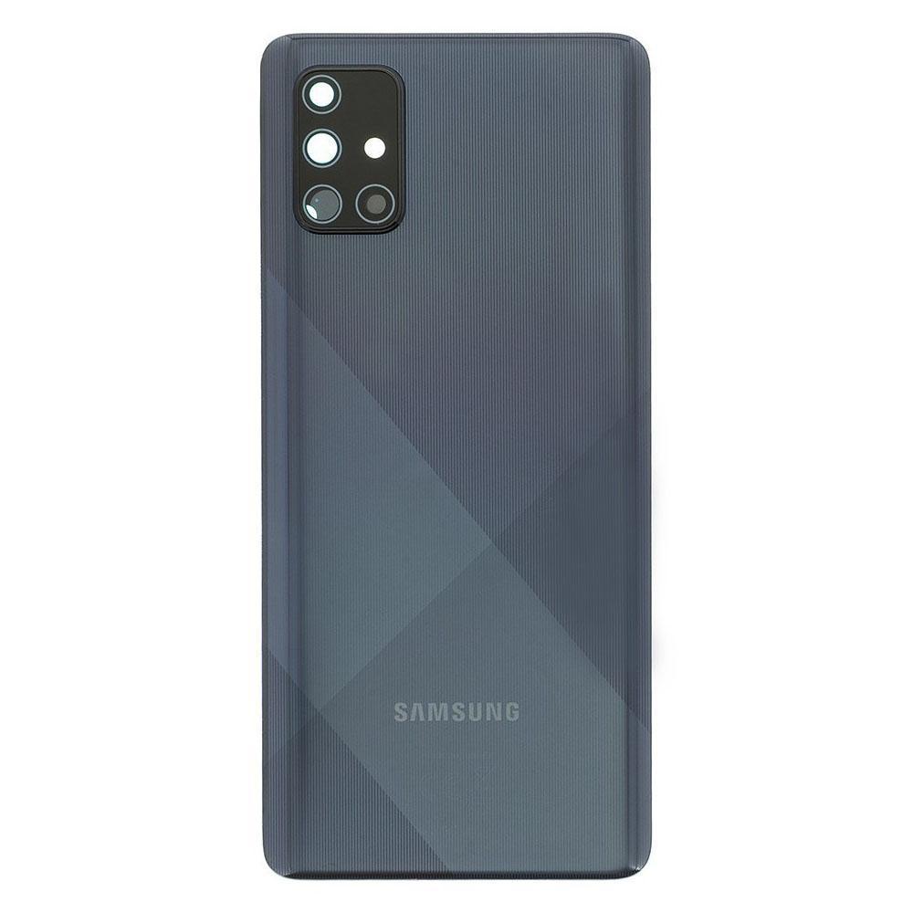 For Samsung Galaxy A71 A715 Replacement Rear Battery Cover (Prism Crush Black)