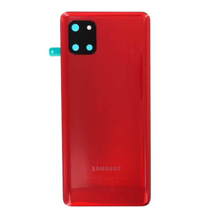 For Samsung Galaxy Note 10 Lite Replacement Rear Battery Cover with Adhesive (Aura Red)