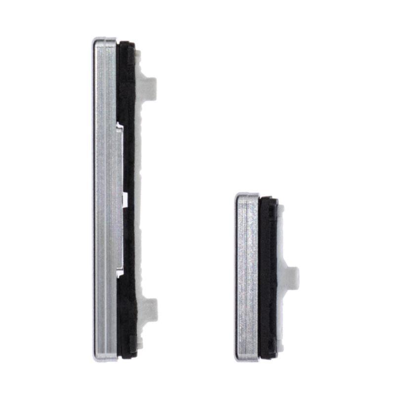 For Samsung Galaxy Note 10 Plus N975F Replacement Power And Volume Hard Buttons (Aura Glow / Silver)