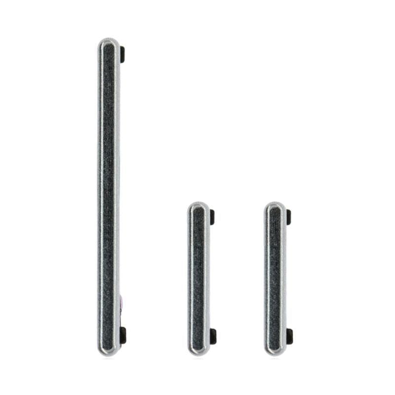 For Samsung Galaxy S10 Lite G770 Replacement Power And Volume And Bixby Hard Buttons (Prism White)