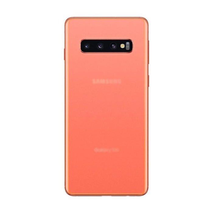 For Samsung Galaxy S10 Plus Replacement Rear Battery Cover with Adhesive (Flamingo Pink)