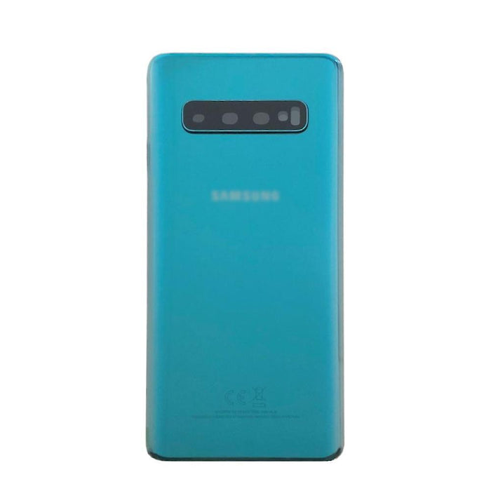 For Samsung Galaxy S10 Plus Replacement Rear Battery Cover with Adhesive (Prism Green)