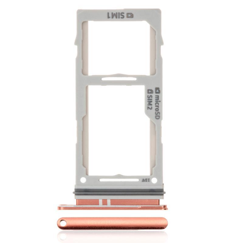 For Samsung Galaxy S10 / S10 Plus Replacement Dual Sim Card Tray (Flamingo Pink)