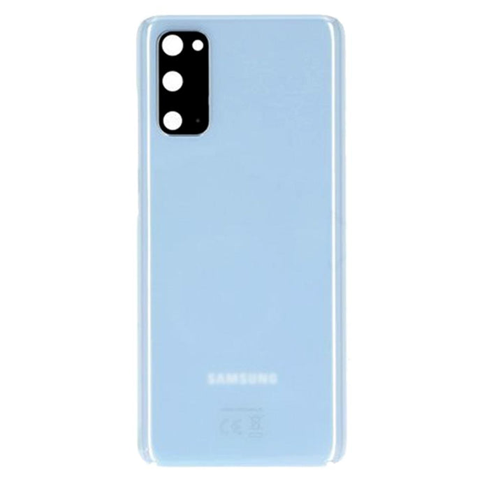 For Samsung Galaxy S20 Replacement Rear Battery Cover Including Lens with Adhesive (Cloud Blue)