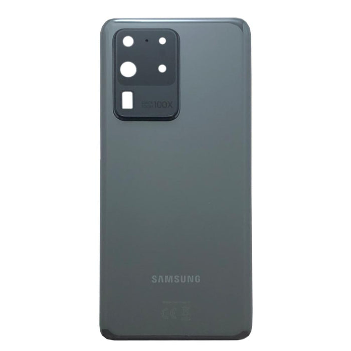 For Samsung Galaxy S20 Ultra Replacement Rear Battery Cover Including Lens with Adhesive (Cosmic Grey)