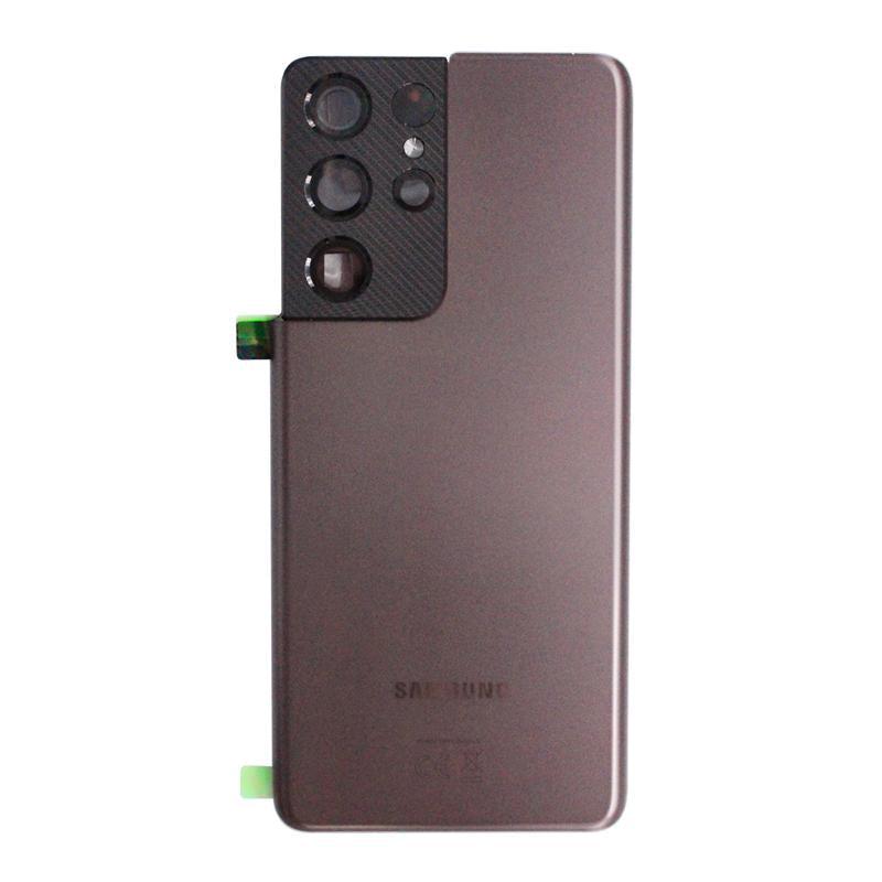 For Samsung Galaxy S21 Ultra 5G G998 Replacement Battery Cover (Phantom Brown)