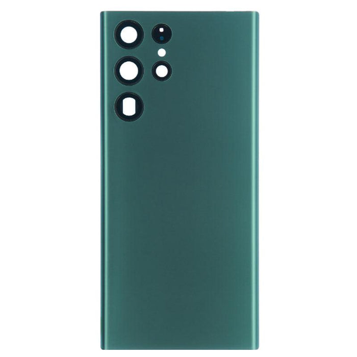 For Samsung Galaxy S22 Ultra Replacement Battery Cover With Lens (Green)