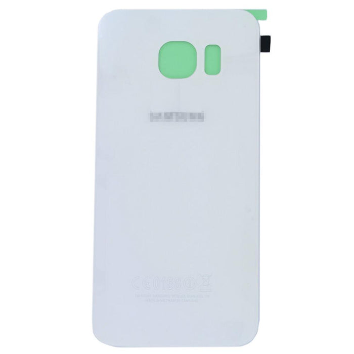 For Samsung Galaxy S6 Edge Replacement Rear Battery Cover with Adhesive (White)