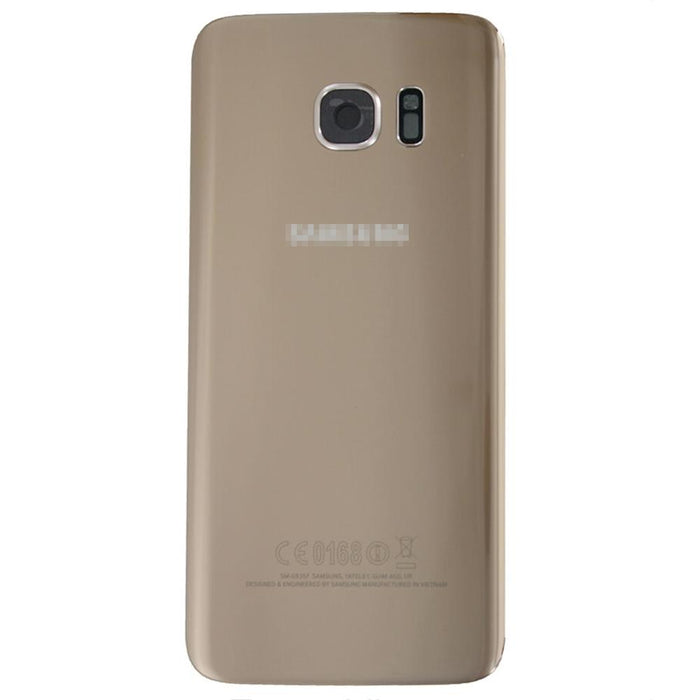 For Samsung Galaxy S7 Edge Replacement Rear Battery Cover with Adhesive (Gold)