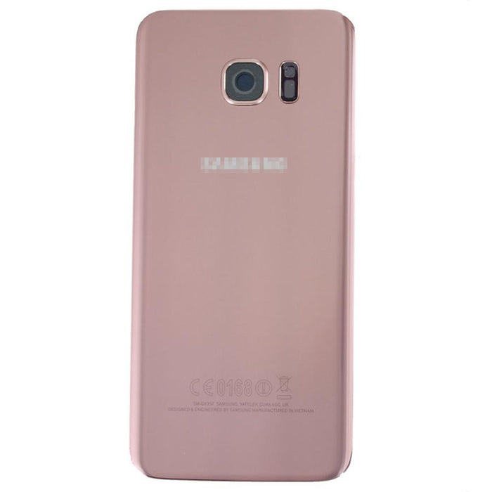 For Samsung Galaxy S7 Edge Replacement Rear Battery Cover with Adhesive (Pink Gold)