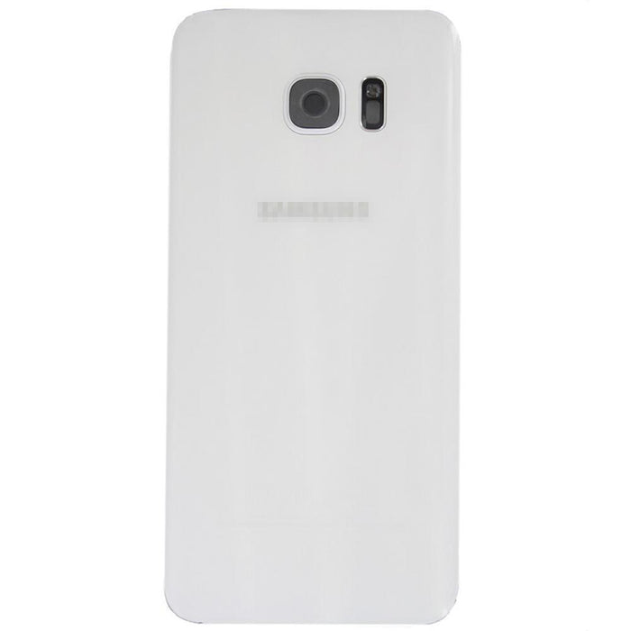 For Samsung Galaxy S7 Edge Replacement Rear Battery Cover with Adhesive (White)