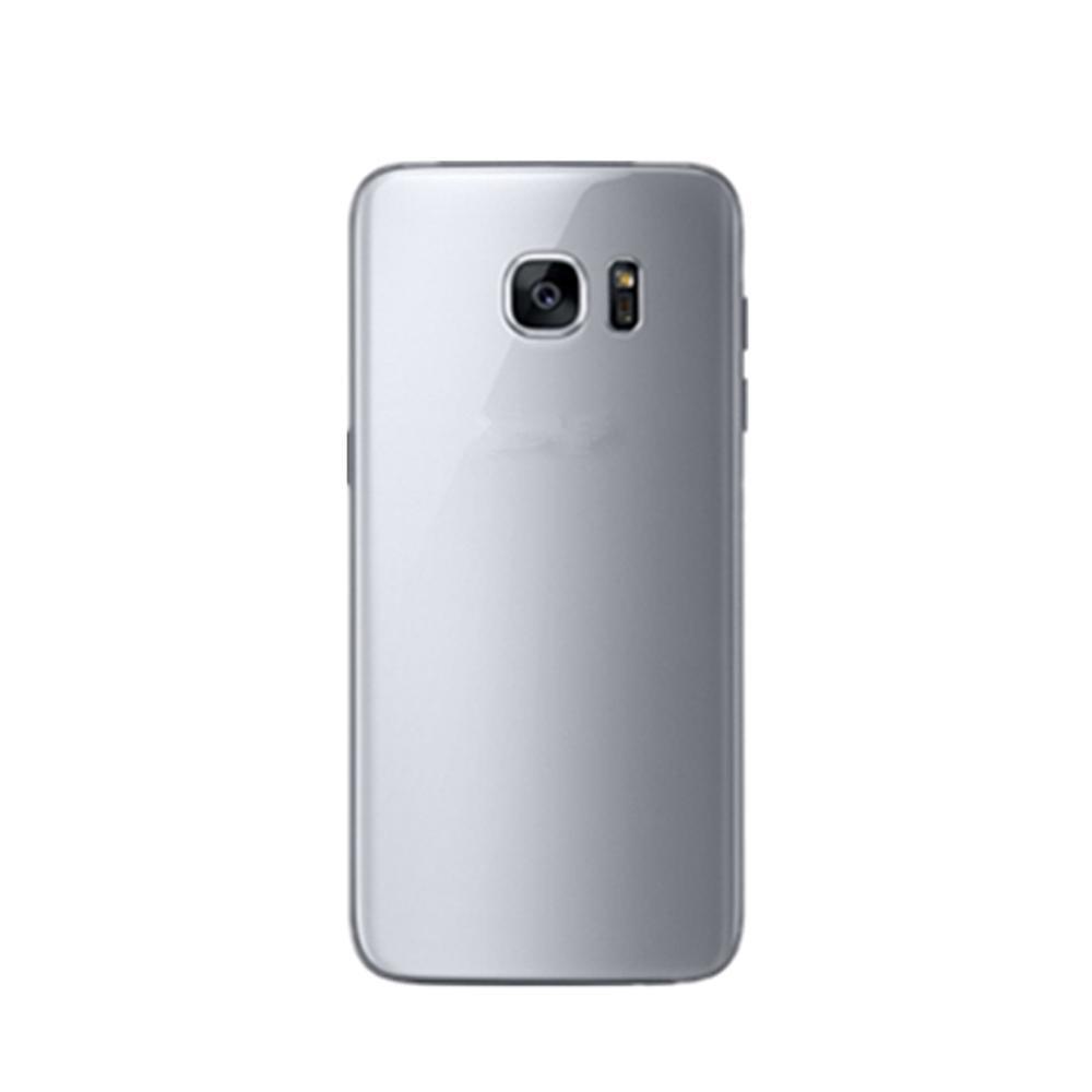 For Samsung Galaxy S7 Replacement Rear Battery Cover inc Camera Lens with Adhesive (Silver)