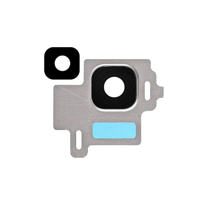 For Samsung Galaxy S8 G950F Replacement Rear Camera Lens With Bezel Ring (Silver)