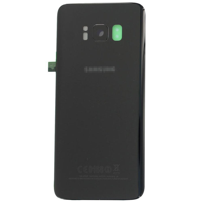 For Samsung Galaxy S8 Plus Replacement Rear Battery Cover with Adhesive (Black)