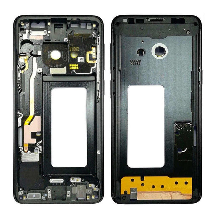 For Samsung Galaxy S9 G960F Replacement Midframe Chassis With Buttons (Black)