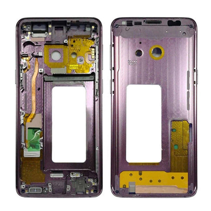 For Samsung Galaxy S9 G960F Replacement Midframe Chassis With Buttons (Purple)