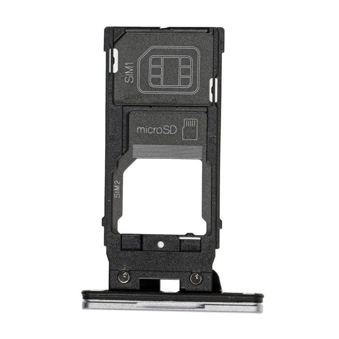 For Sony Xperia XZ2 Replacement Sim And Memory Card Tray (Silver)