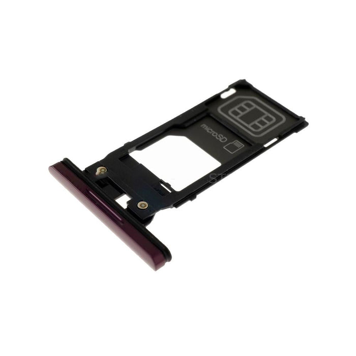 For Sony Xperia XZ3 Replacement SIM & SD Card Tray / Holder (Bordeaux Red)