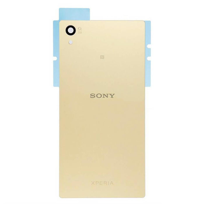 For Sony Xperia Z5 Battery Cover Rear Glass Panel Back Replacement (Gold)