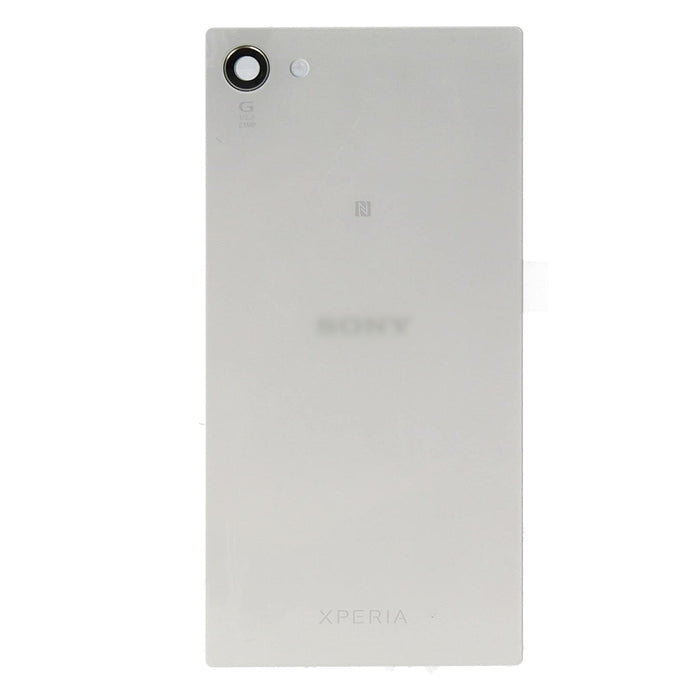 For Sony Xperia Z5 Compact Battery Cover Rear Glass Panel Replacement (White)