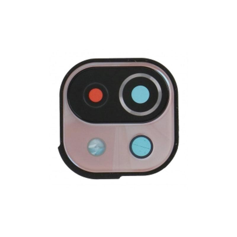For Xiaomi Mi 11 Lite 5G Replacement Rear Camera Lens With Cover Bezel Ring (Pink)