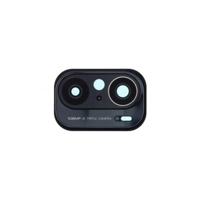For Xiaomi Mi 11i Replacement Rear Camera Lens With Cover Bezel Ring (Black)