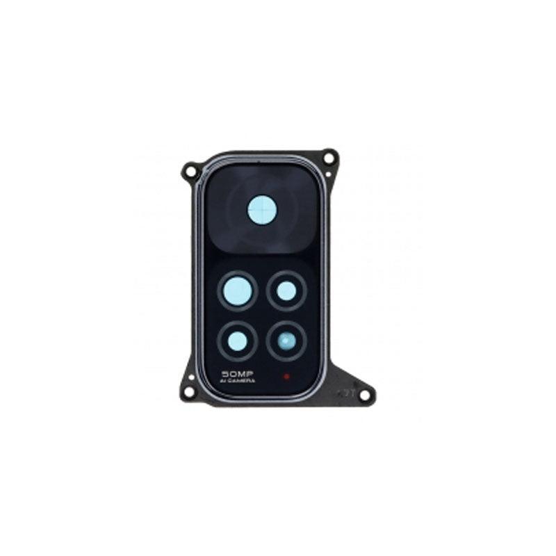 For Xiaomi Redmi Note 11 Replacement Rear Camera Lens With Cover Bezel Ring (Black)
