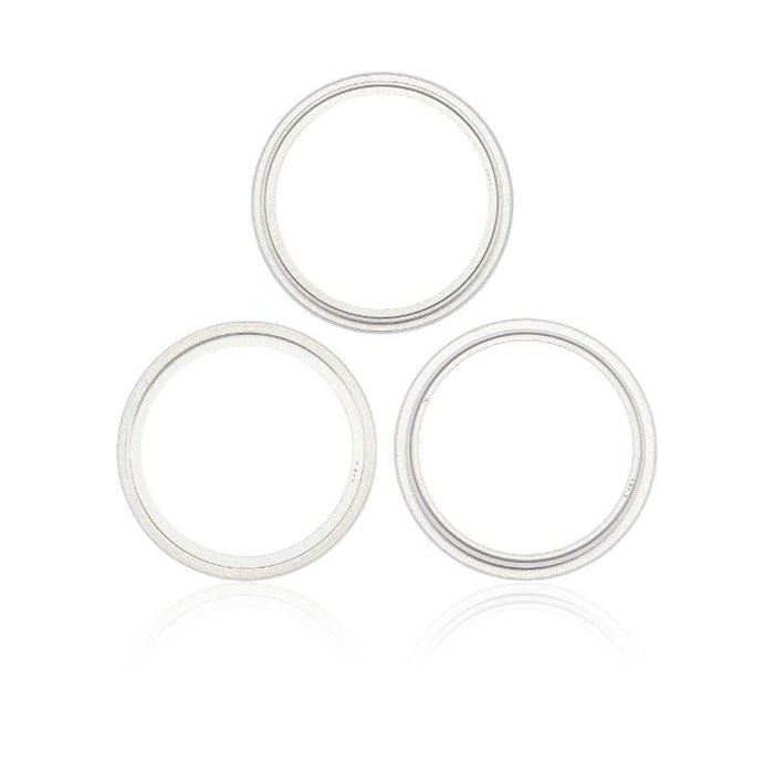 For Apple iPhone 14 Pro / 14 Pro Max Replacement Camera Lens Ring (Silver)