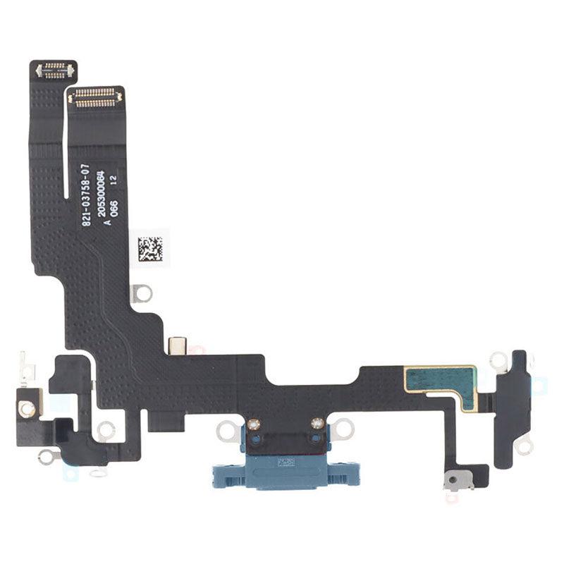 For Apple iPhone 14 Replacement Charging Port Flex (Blue)