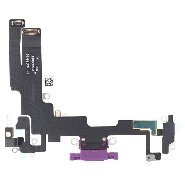 For Apple iPhone 14 Replacement Charging Port Flex (Purple)